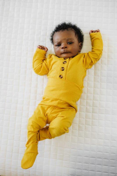 Softest 2 Piece Set - Ribbed Mustard