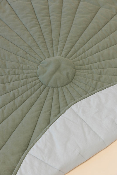 Acadian/Dove - Linen Quilted Play mat
