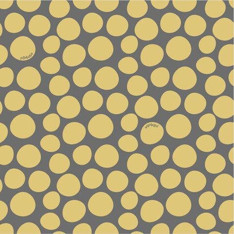 Certified Organic Cotton Fabric - Pebbles Yellow