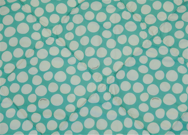 Organic Cotton Play Mat/Quilted Blanket - Forest Friends/Mint Pebbles Reversible