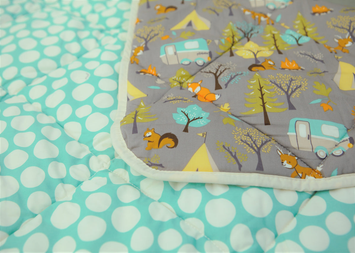 Organic Play mat filled HEMP Fiber in non-dyed linen fabric