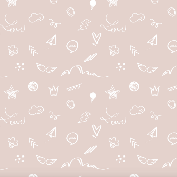 (Special4) Organic Cotton Play Mat/Quilted Blanket - Solid Gray/Love Hazelnut Reversible