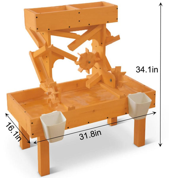 Outdoor Wooden Water Table For Kids, Toddlers Playset