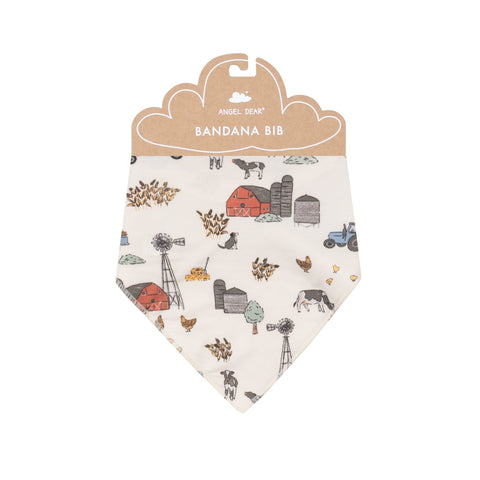 Bandana Bib - Hay Farmer Blue