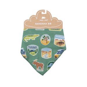 Bandana Bib - National Park Stickers