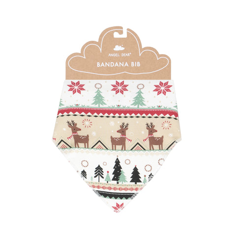 Bandana Bib - Reindeer Fair Isle