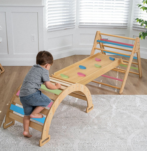 Hazel - Pikler Triangle Ladder & Rocker Set