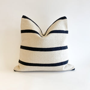 Chanda Handwoven Black and Cream Pillow