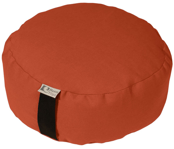 Zafu Meditation Cushion yoga pillow - Cotton & Organic Buckwheat Hull filling, Made in USA