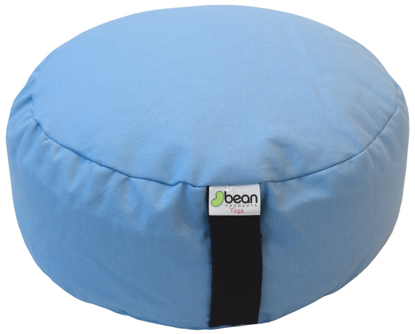 Zafu Meditation Cushion yoga pillow - Cotton & Organic Buckwheat Hull filling, Made in USA