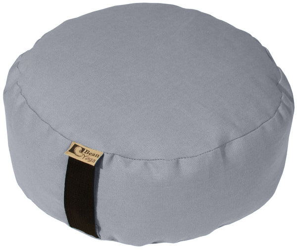 Zafu Meditation Cushion yoga pillow - Cotton & Organic Buckwheat Hull filling, Made in USA