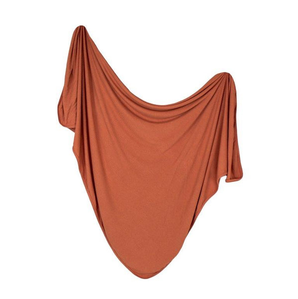 Snuggle Swaddle - Ribbed Rust