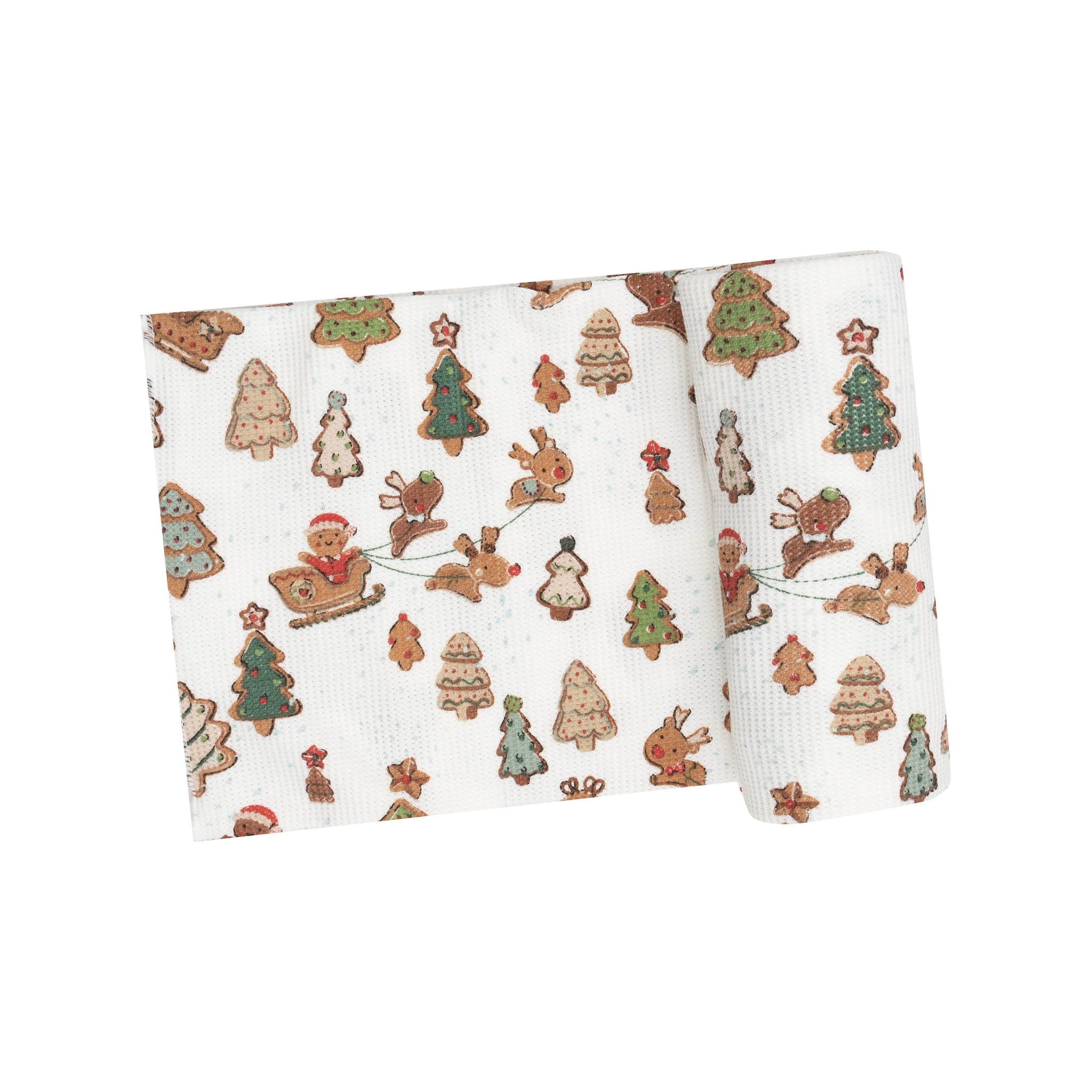 Swaddle Blanket - Gingerbread Sleigh Ride