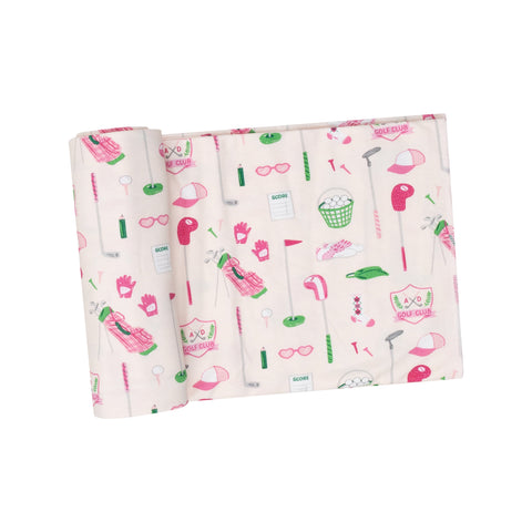 Swaddle Blanket - Golf Club Pink