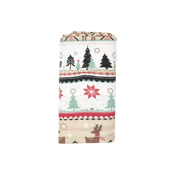 Swaddle Blanket - Reindeer Fair Isle