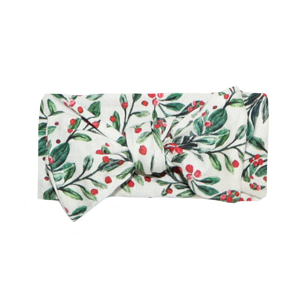 Bow Headband - Holly Berry