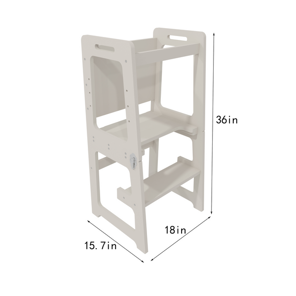 Date - 4 in 1 Kitchen Tower, Desk, Step Stool and Chalkboard