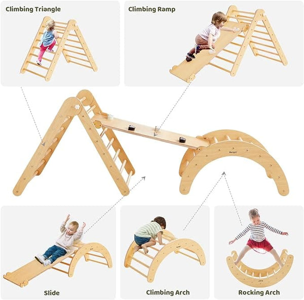 5 In 1 Pikler Triangle Gym Set