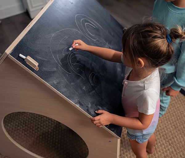 Evergreen- Children's Playhouse with Chalkboard Roof