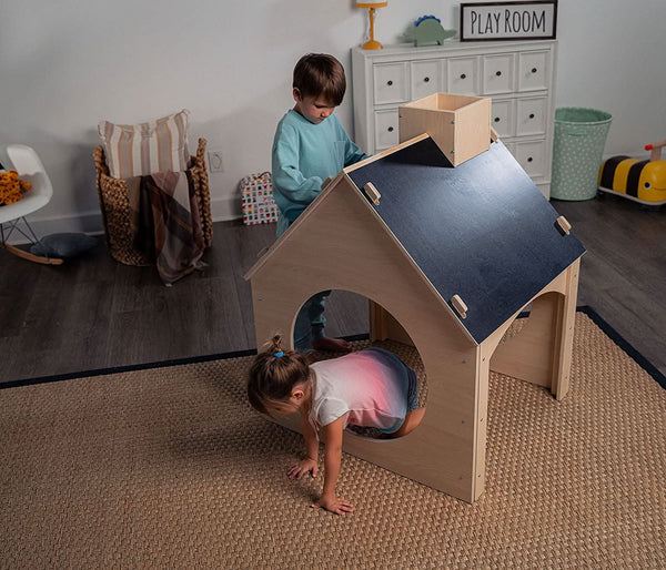 Evergreen- Children's Playhouse with Chalkboard Roof