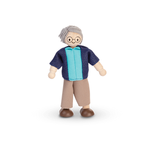 Grandfather Dollhouse Figure - Light Skin Tone