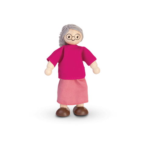 Grandmother Dollhouse Figure - Light Skin Tone