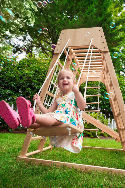 Magnolia - Outdoor and Indoor - Real Wood 7-in-1 Playset