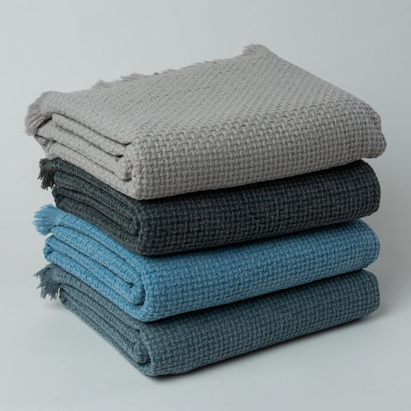 Arya | Stonewashed 100% Cotton Throw Blanket