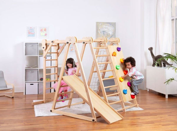 Chestnut - 8-in-1 Indoor Jungle Gym for Toddlers