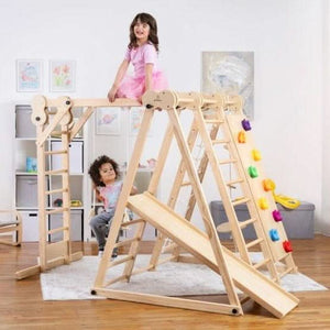 Chestnut - 8-in-1 Indoor Jungle Gym for Toddlers