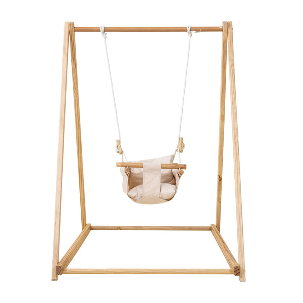 Spruce - Baby and Toddler Foldable Wooden Swing Set