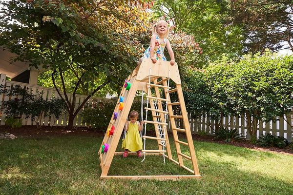 Magnolia - Outdoor and Indoor - Real Wood 7-in-1 Playset