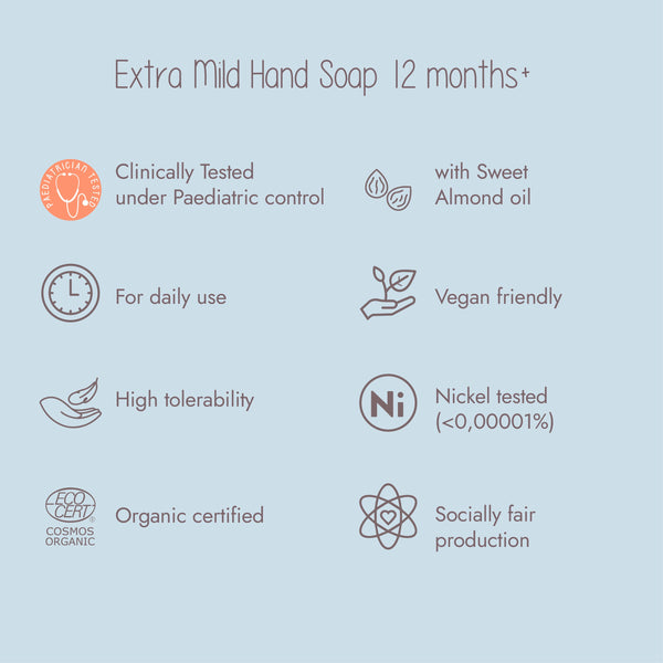 Dadaumpa Extra Mild Hand Soap 12months+ Organic Certified (Net Wt. 3.52 Ounces)