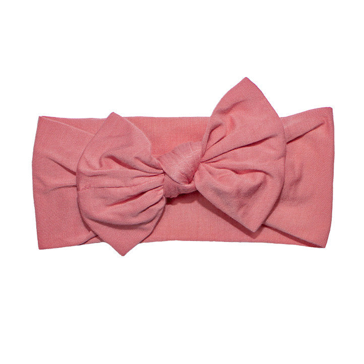 Bow Headband - Coral