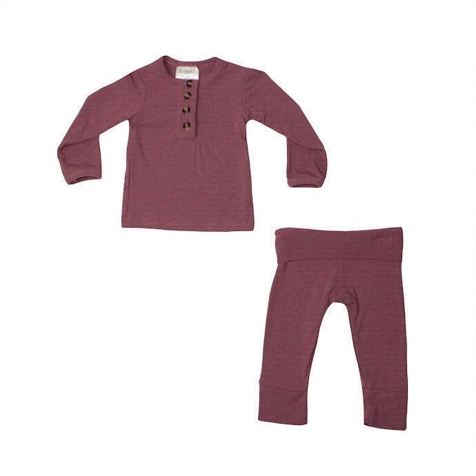 Softest 2 Piece Set - Ribbed Mauve