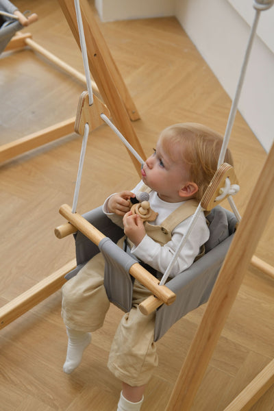 Spruce - Baby and Toddler Foldable Wooden Swing Set