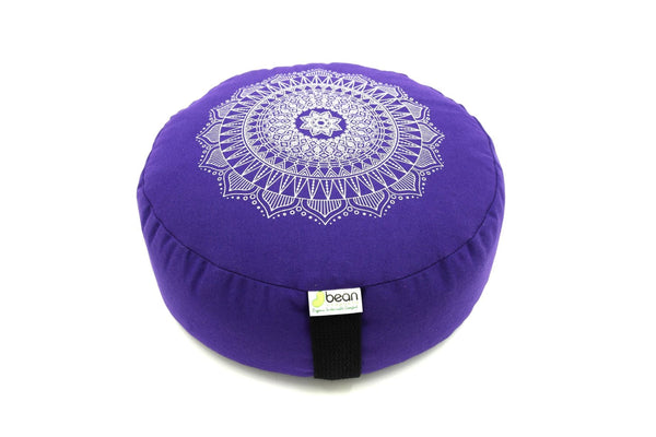 Zafu Meditation Cushion - Cotton Mandala Design