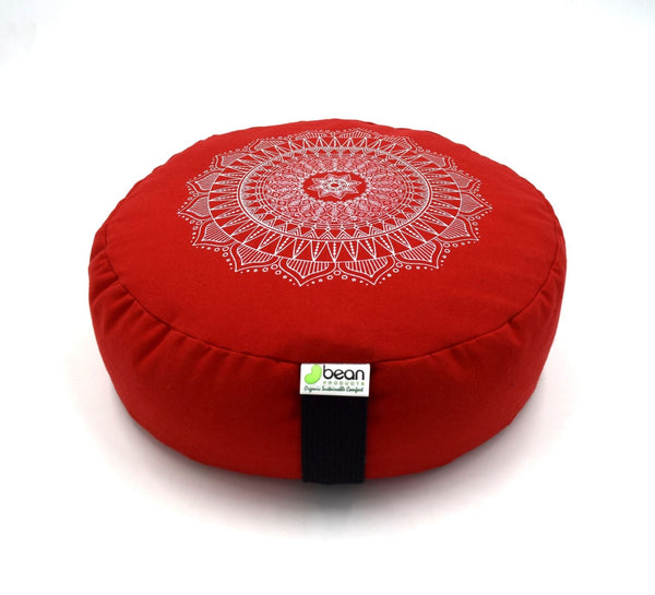 Zafu Meditation Cushion - Cotton Mandala Design