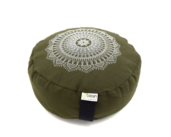 Zafu Meditation Cushion - Cotton Mandala Design