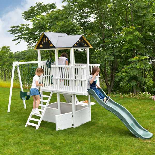 Craftsman - Modern Backyard Outdoor Swing Set