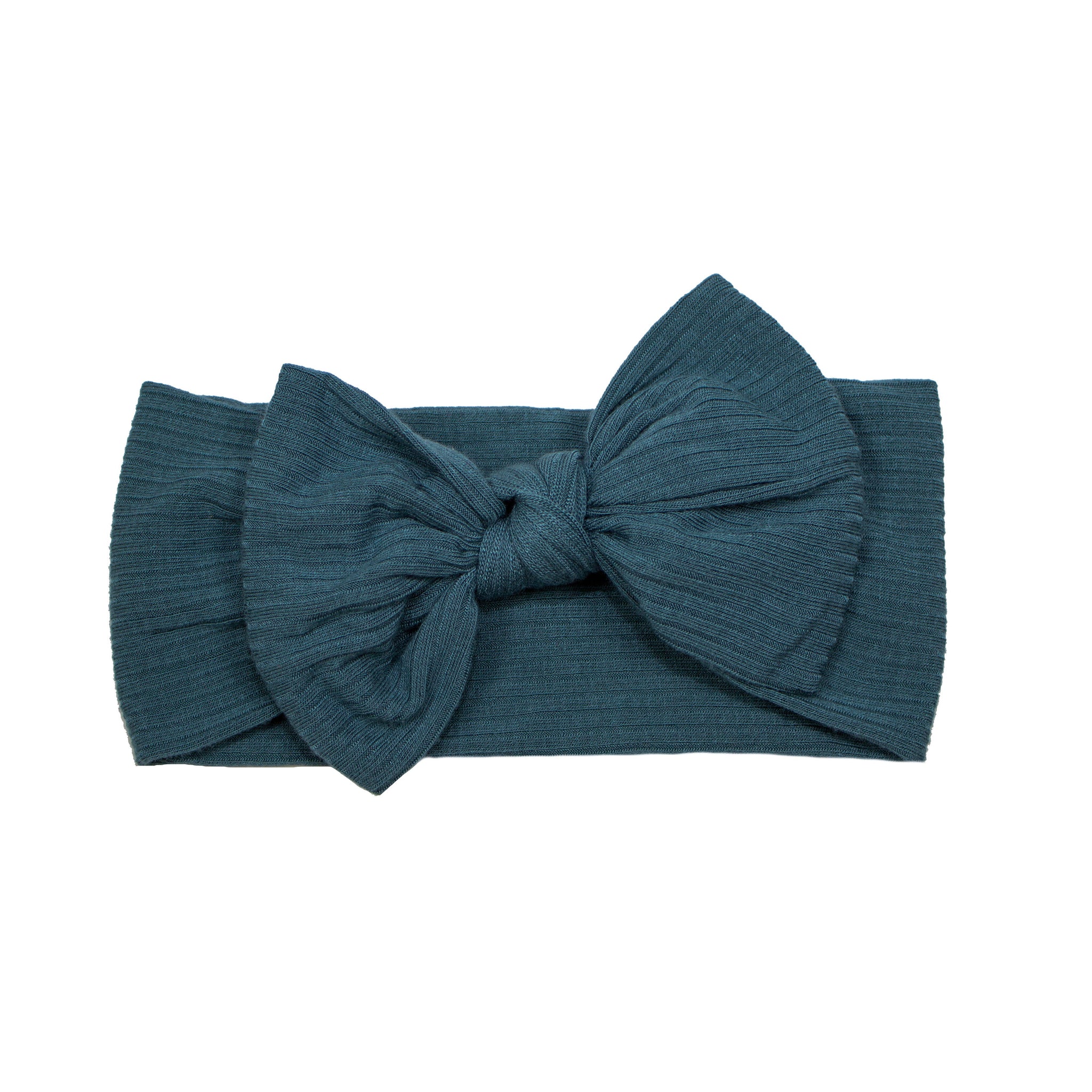 Bow Headband - Ribbed Cobalt