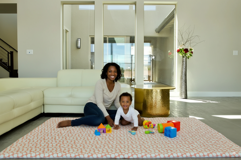 CorkiMat® COMFY - Pink Pebbles Organic