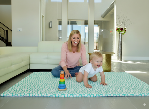 CorkiMat® COMFY - Mint Pebbles Organic