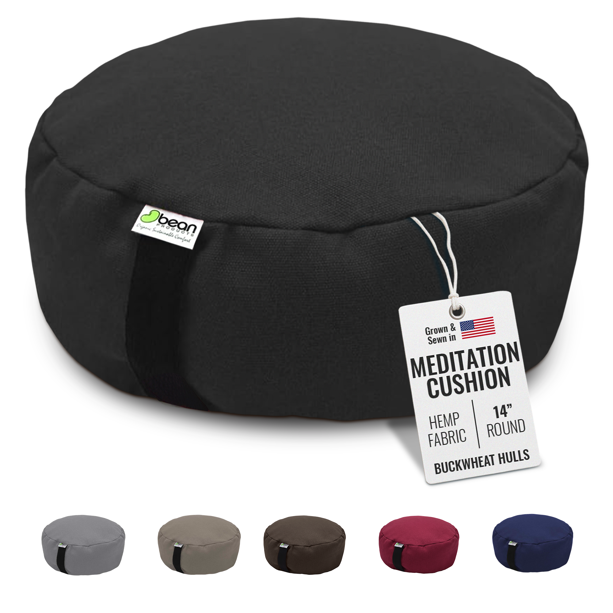 Zafu Meditation Cushion - Hemp