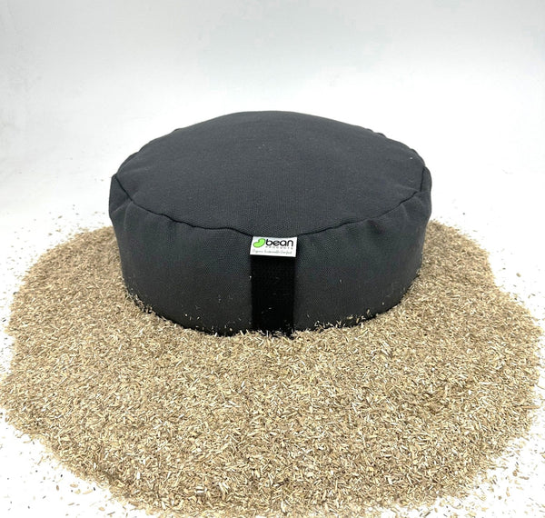 Zafu Meditation Cushion 100% Hemp  - Hemp Fabric and Hemp Hurd Filling from Midwest USA  CARBON NEGATIVE