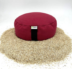 Zafu Meditation Cushion 100% Hemp  - Hemp Fabric and Hemp Hurd Filling from Midwest USA  CARBON NEGATIVE