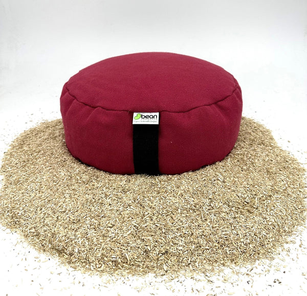 Zafu Meditation Cushion 100% Hemp  - Hemp Fabric and Hemp Hurd Filling from Midwest USA  CARBON NEGATIVE