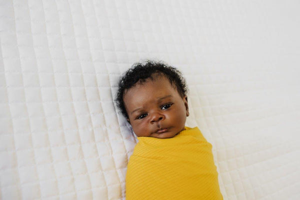 Snuggle Swaddle - Ribbed Mustard