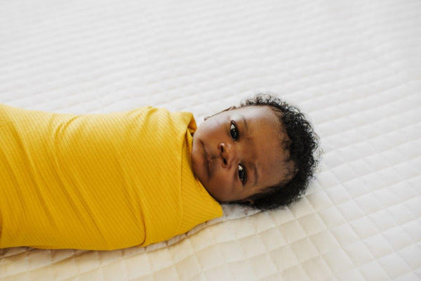 Snuggle Swaddle - Ribbed Mustard