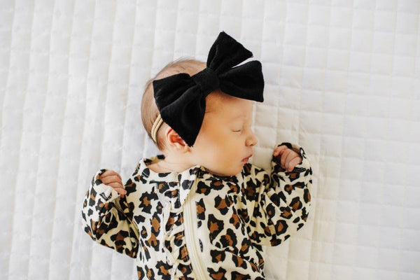 Ruffle 2 Way Zip Romper - Leopard